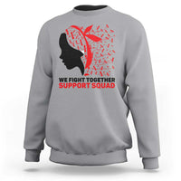 We Fight Together Support Squad Sweatshirt HIV Awareness Dragonfly Gift - Wonder Print Shop