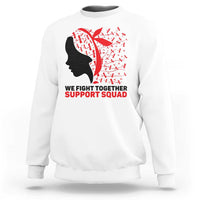 We Fight Together Support Squad Sweatshirt HIV Awareness Dragonfly Gift - Wonder Print Shop