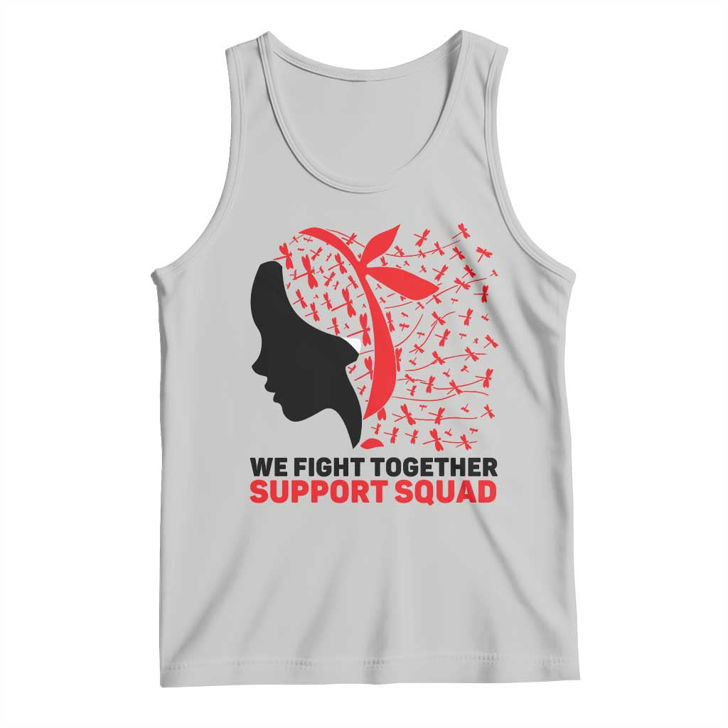 We Fight Together Support Squad Tank Top HIV Awareness Dragonfly Gift - Wonder Print Shop