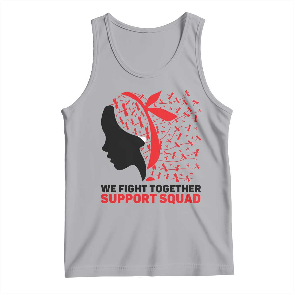 We Fight Together Support Squad Tank Top HIV Awareness Dragonfly Gift - Wonder Print Shop
