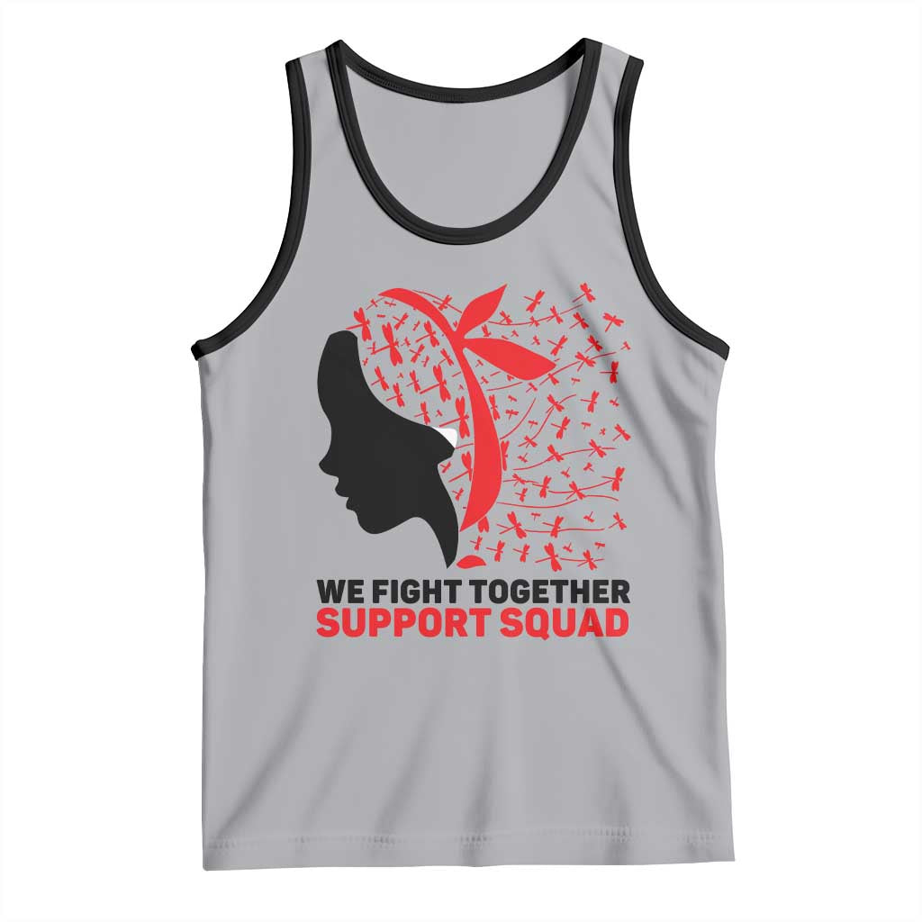 We Fight Together Support Squad Tank Top HIV Awareness Dragonfly Gift - Wonder Print Shop