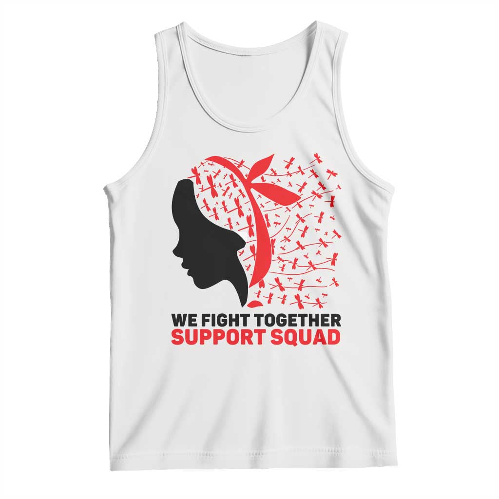 We Fight Together Support Squad Tank Top HIV Awareness Dragonfly Gift - Wonder Print Shop