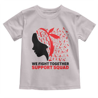 We Fight Together Support Squad Toddler T Shirt HIV Awareness Dragonfly Gift - Wonder Print Shop