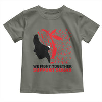 We Fight Together Support Squad Toddler T Shirt HIV Awareness Dragonfly Gift - Wonder Print Shop