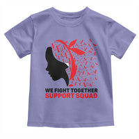 We Fight Together Support Squad Toddler T Shirt HIV Awareness Dragonfly Gift - Wonder Print Shop