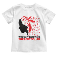 We Fight Together Support Squad Toddler T Shirt HIV Awareness Dragonfly Gift - Wonder Print Shop