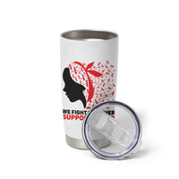 We Fight Together Support Squad Tumbler Cup HIV Awareness Dragonfly Gift - Wonder Print Shop
