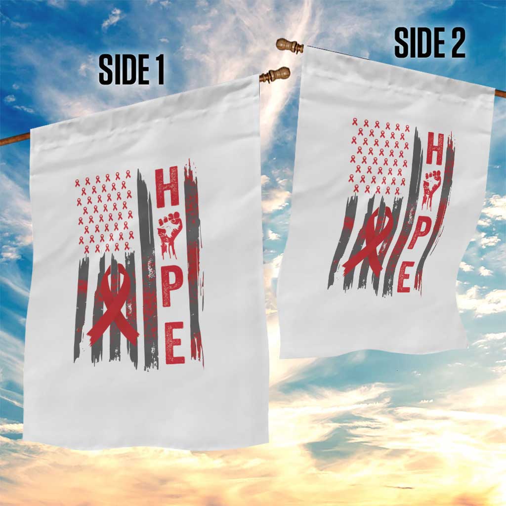American Flag Hope HIV Awareness Garden Flag World AIDS Day Gift - Wonder Print Shop