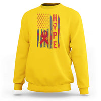 American Flag Hope HIV Awareness Sweatshirt World AIDS Day Gift - Wonder Print Shop