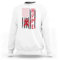American Flag Hope HIV Awareness Sweatshirt World AIDS Day Gift - Wonder Print Shop