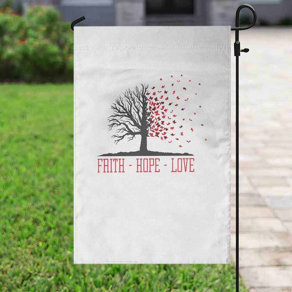World AIDS Day Awareness Gift Garden Flag Faith Hope Love - Wonder Print Shop