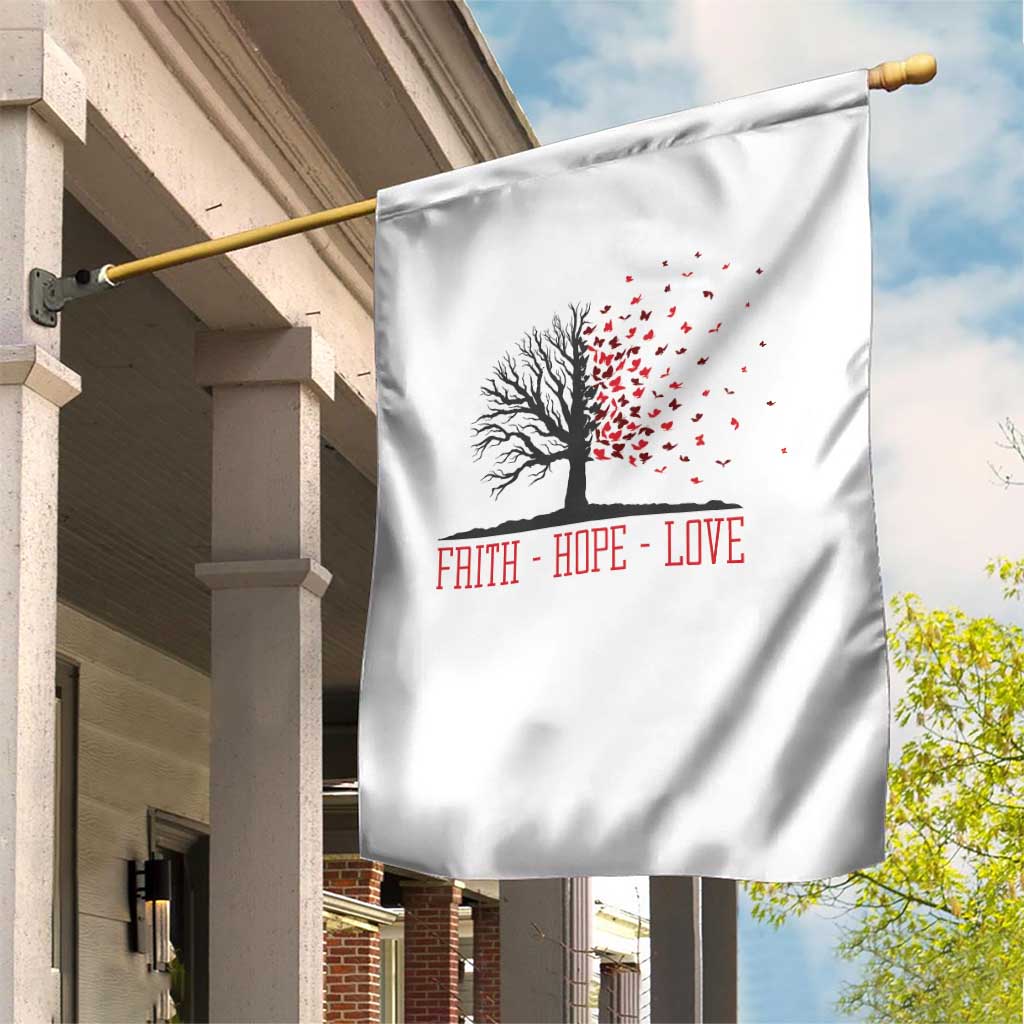 World AIDS Day Awareness Gift Garden Flag Faith Hope Love - Wonder Print Shop