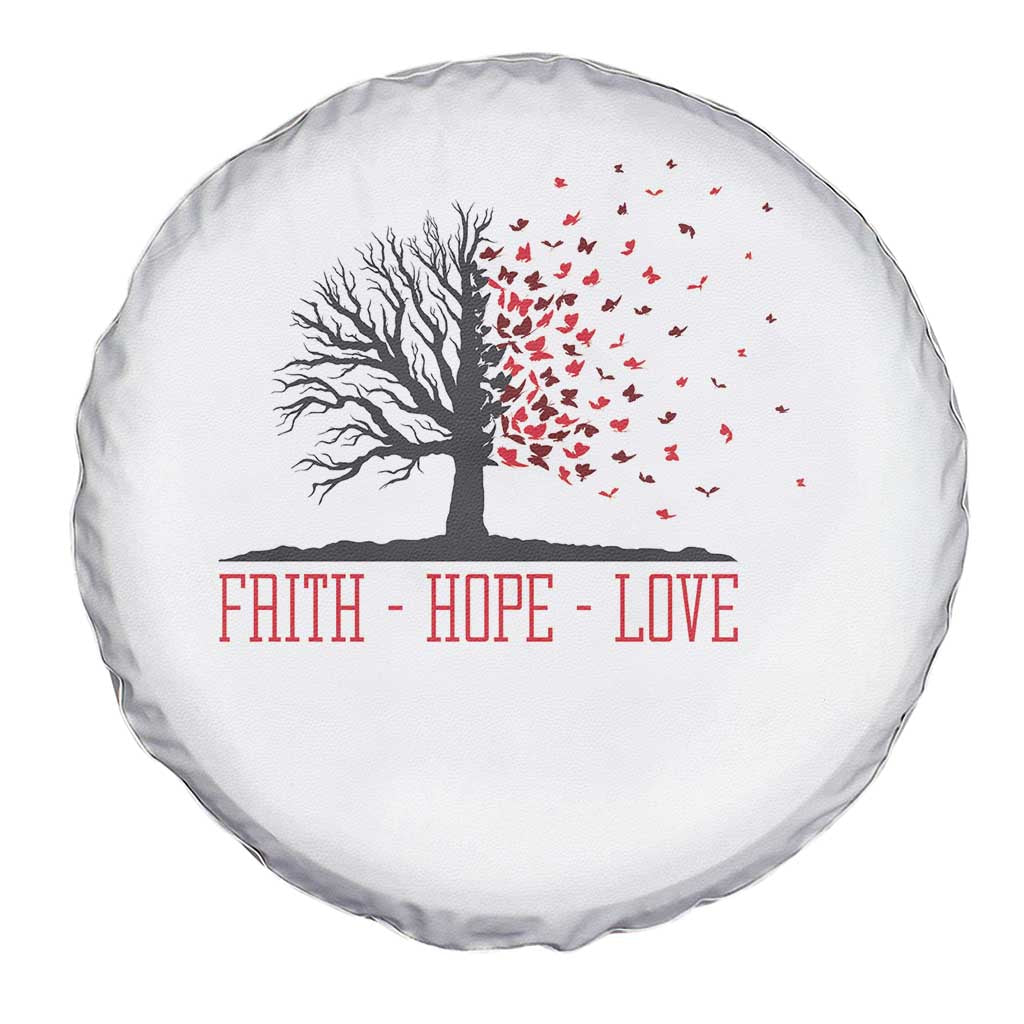 World AIDS Day Awareness Gift Spare Tire Cover Faith Hope Love - Wonder Print Shop