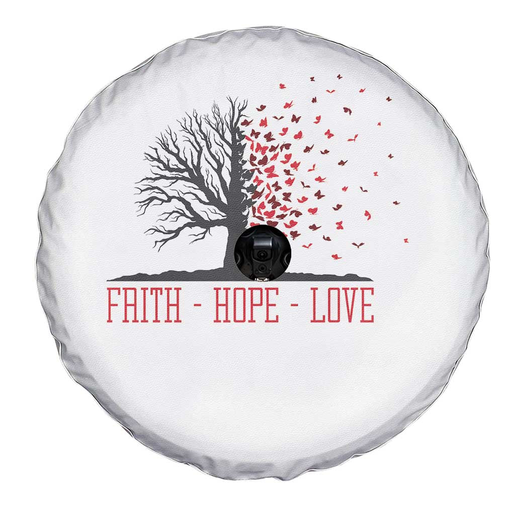 World AIDS Day Awareness Gift Spare Tire Cover Faith Hope Love - Wonder Print Shop