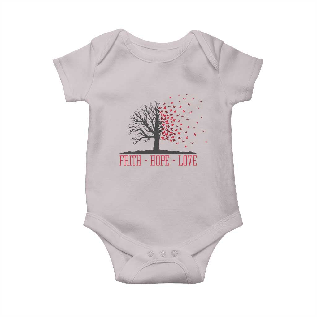 World AIDS Day Awareness Gift Baby Onesie Faith Hope Love - Wonder Print Shop