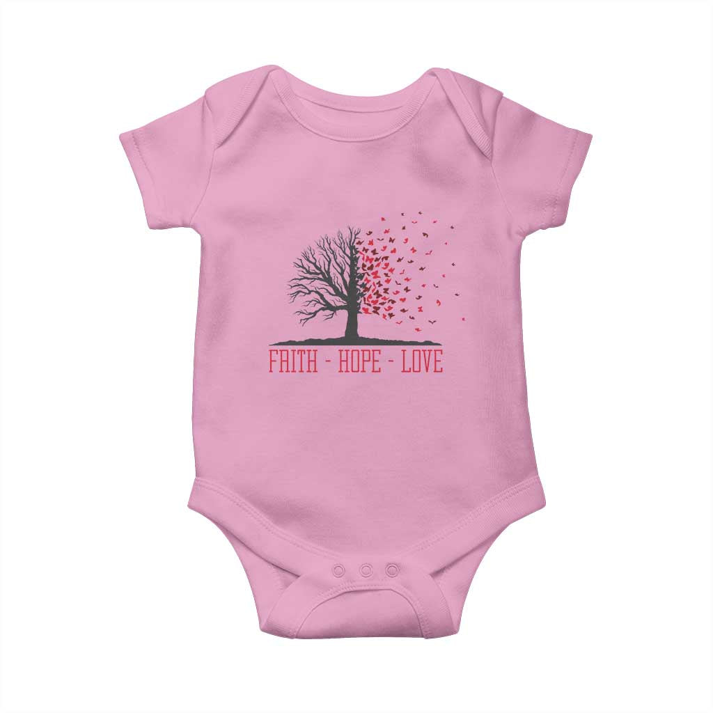 World AIDS Day Awareness Gift Baby Onesie Faith Hope Love - Wonder Print Shop