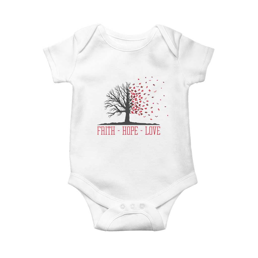 World AIDS Day Awareness Gift Baby Onesie Faith Hope Love - Wonder Print Shop