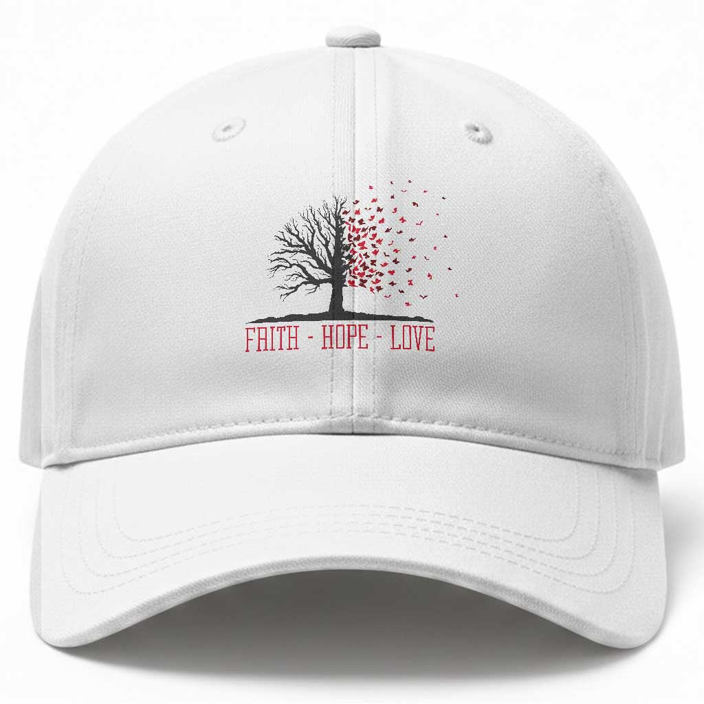 World AIDS Day Awareness Gift Baseball Cap Faith Hope Love