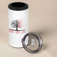 World AIDS Day Awareness Gift 4 in 1 Can Cooler Tumbler Faith Hope Love - Wonder Print Shop