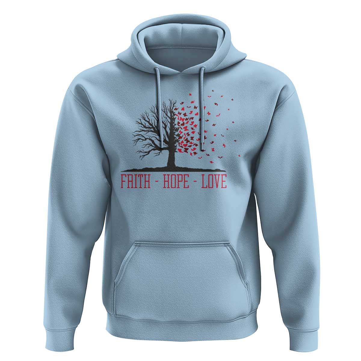 World AIDS Day Awareness Gift Hoodie Faith Hope Love - Wonder Print Shop