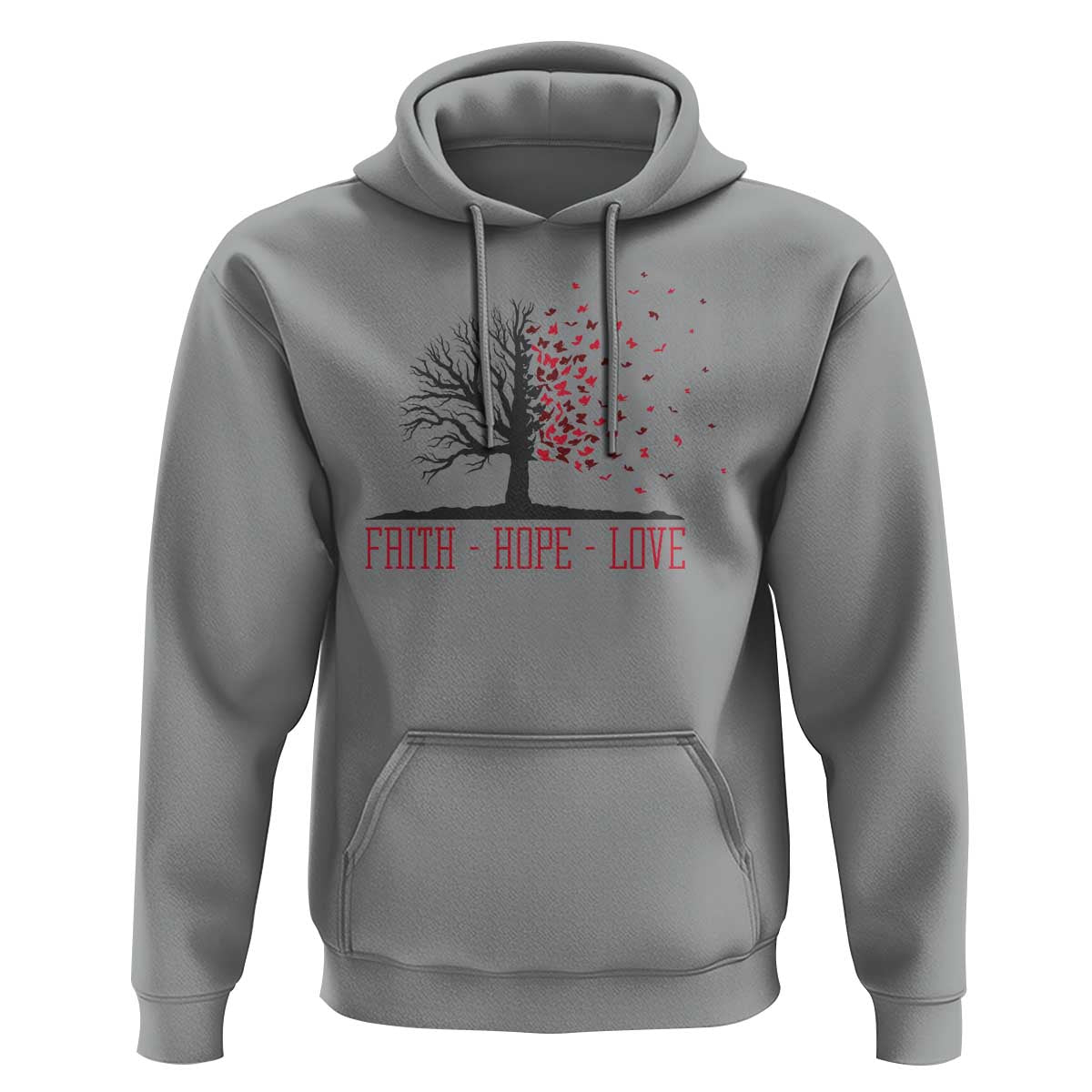 World AIDS Day Awareness Gift Hoodie Faith Hope Love - Wonder Print Shop
