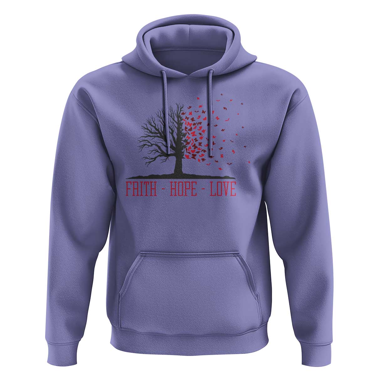 World AIDS Day Awareness Gift Hoodie Faith Hope Love - Wonder Print Shop