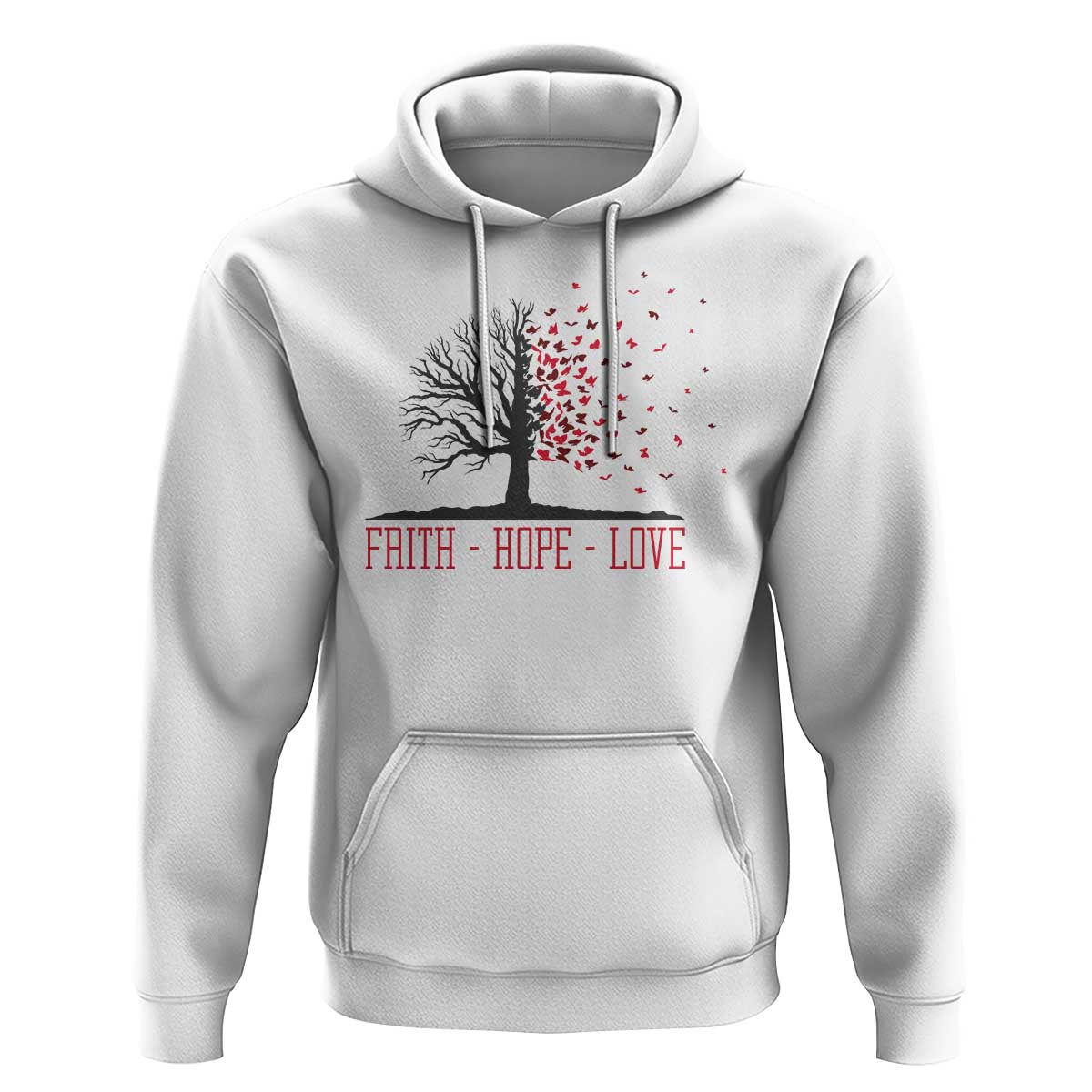 World AIDS Day Awareness Gift Hoodie Faith Hope Love - Wonder Print Shop