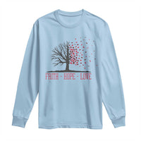 World AIDS Day Awareness Gift Long Sleeve Shirt Faith Hope Love - Wonder Print Shop