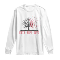 World AIDS Day Awareness Gift Long Sleeve Shirt Faith Hope Love - Wonder Print Shop