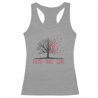 World AIDS Day Awareness Gift Racerback Tank Top Faith Hope Love - Wonder Print Shop