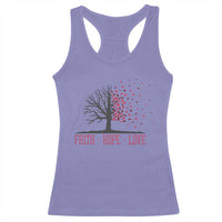 World AIDS Day Awareness Gift Racerback Tank Top Faith Hope Love - Wonder Print Shop