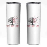 World AIDS Day Awareness Gift Skinny Tumbler Faith Hope Love - Wonder Print Shop