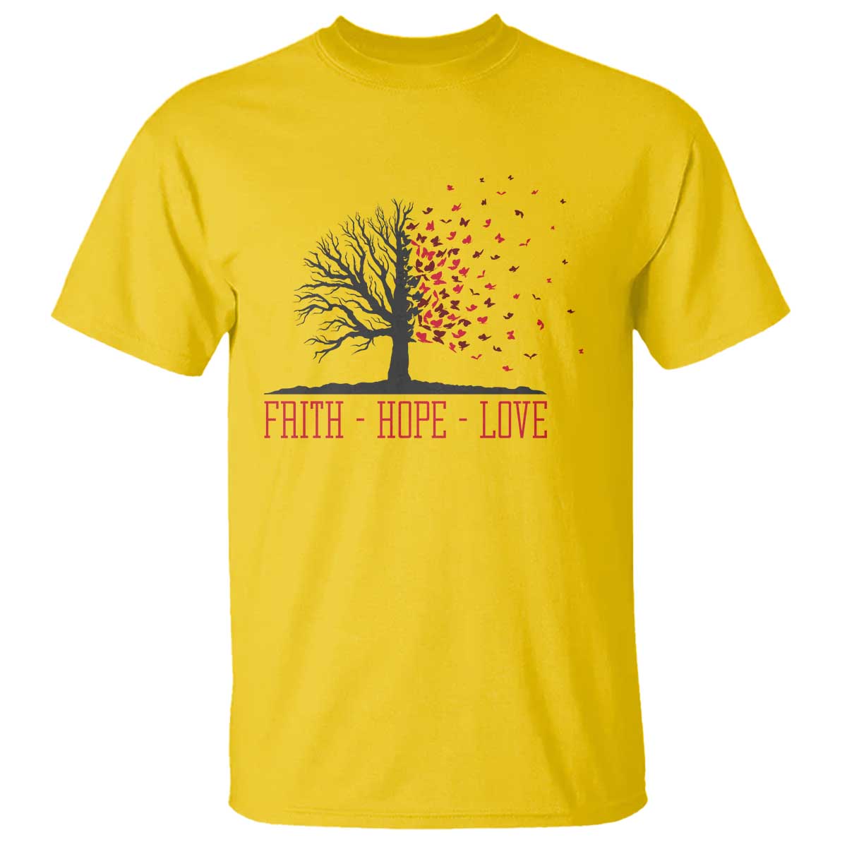 World AIDS Day Awareness Gift T Shirt Faith Hope Love - Wonder Print Shop