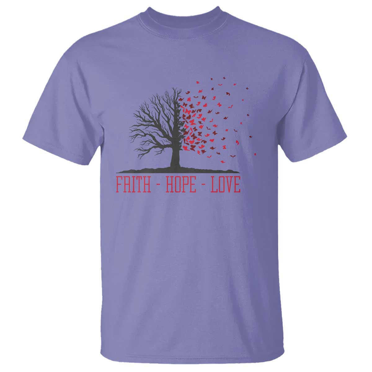World AIDS Day Awareness Gift T Shirt Faith Hope Love - Wonder Print Shop