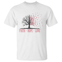 World AIDS Day Awareness Gift T Shirt Faith Hope Love - Wonder Print Shop