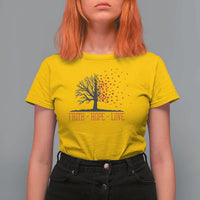 World AIDS Day Awareness Gift T Shirt For Women Faith Hope Love - Wonder Print Shop