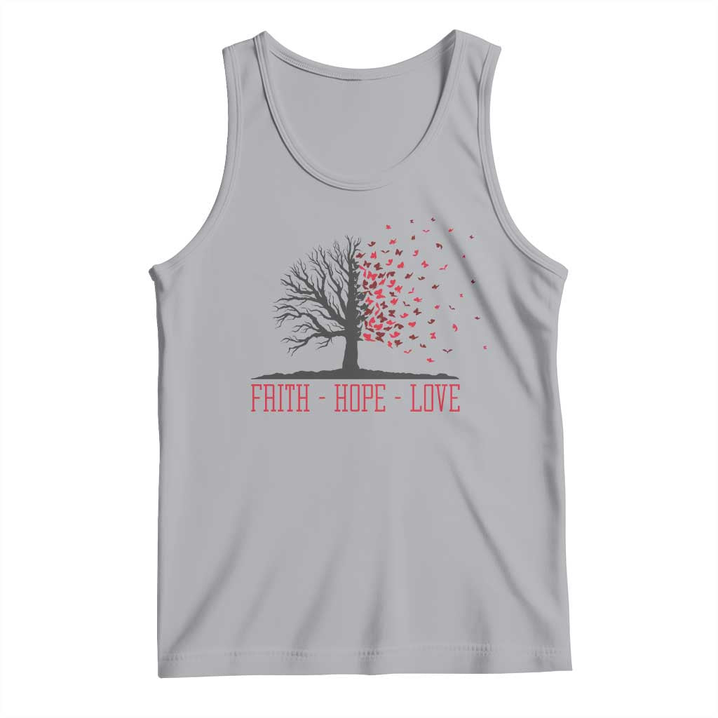 World AIDS Day Awareness Gift Tank Top Faith Hope Love - Wonder Print Shop