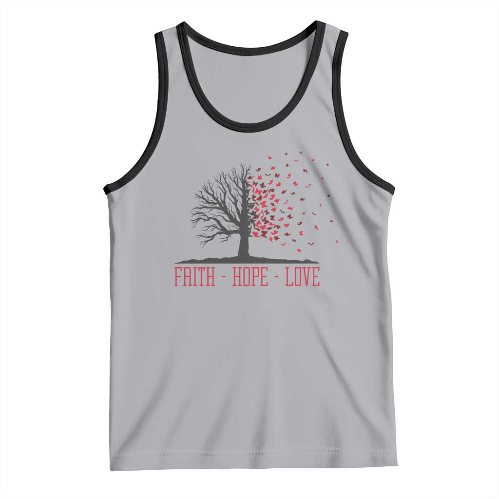 World AIDS Day Awareness Gift Tank Top Faith Hope Love - Wonder Print Shop