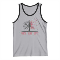 World AIDS Day Awareness Gift Tank Top Faith Hope Love - Wonder Print Shop
