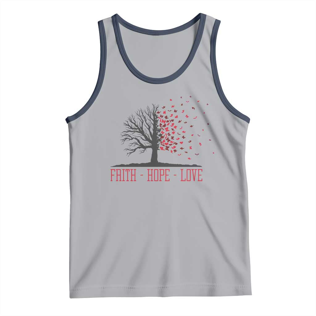World AIDS Day Awareness Gift Tank Top Faith Hope Love - Wonder Print Shop