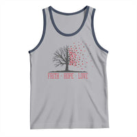 World AIDS Day Awareness Gift Tank Top Faith Hope Love - Wonder Print Shop