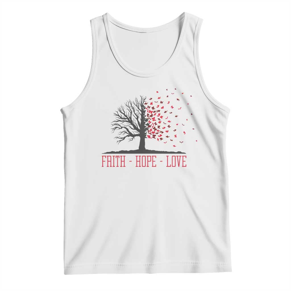 World AIDS Day Awareness Gift Tank Top Faith Hope Love - Wonder Print Shop