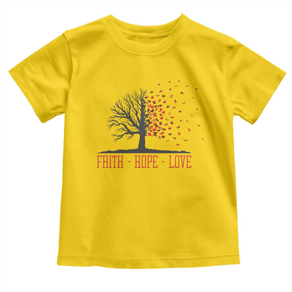 World AIDS Day Awareness Gift Toddler T Shirt Faith Hope Love - Wonder Print Shop