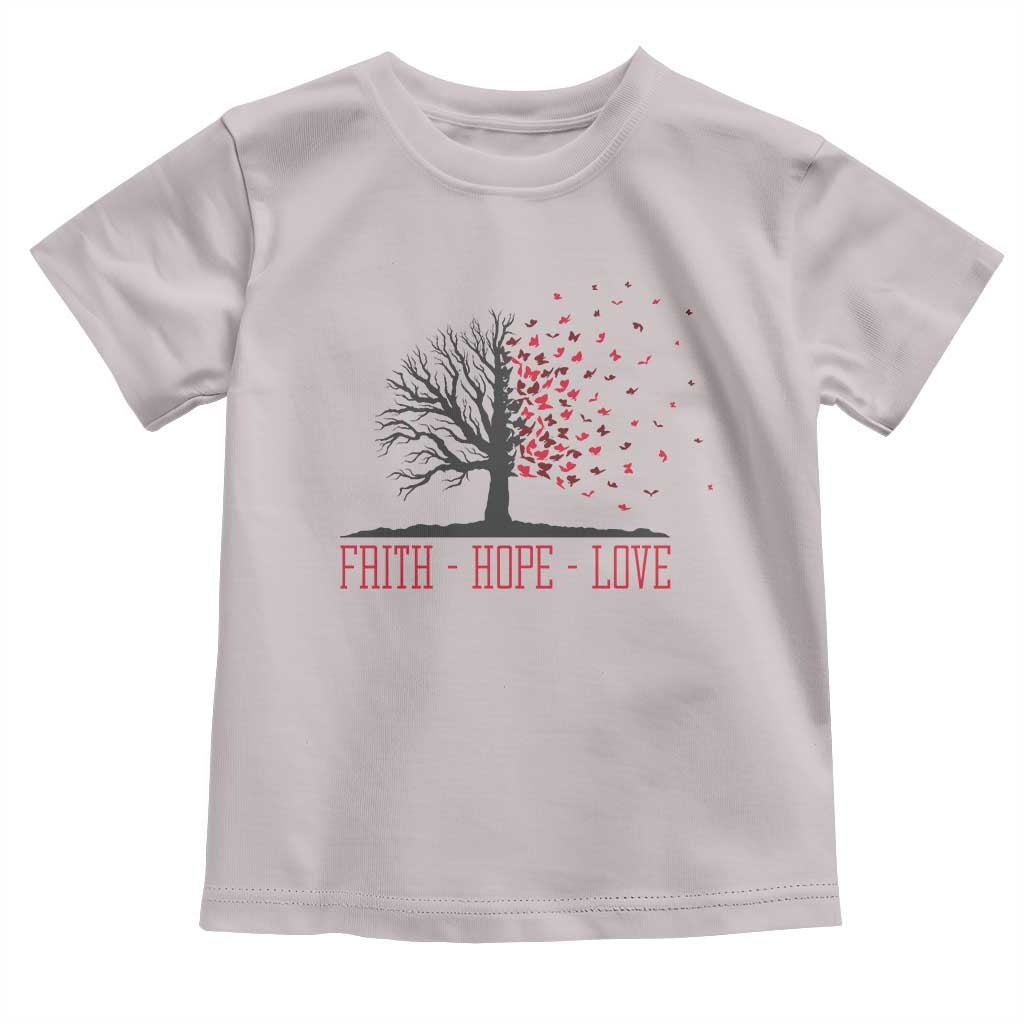 World AIDS Day Awareness Gift Toddler T Shirt Faith Hope Love - Wonder Print Shop