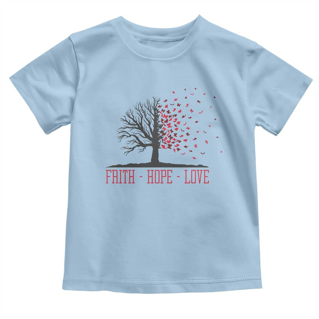 World AIDS Day Awareness Gift Toddler T Shirt Faith Hope Love - Wonder Print Shop