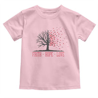 World AIDS Day Awareness Gift Toddler T Shirt Faith Hope Love - Wonder Print Shop