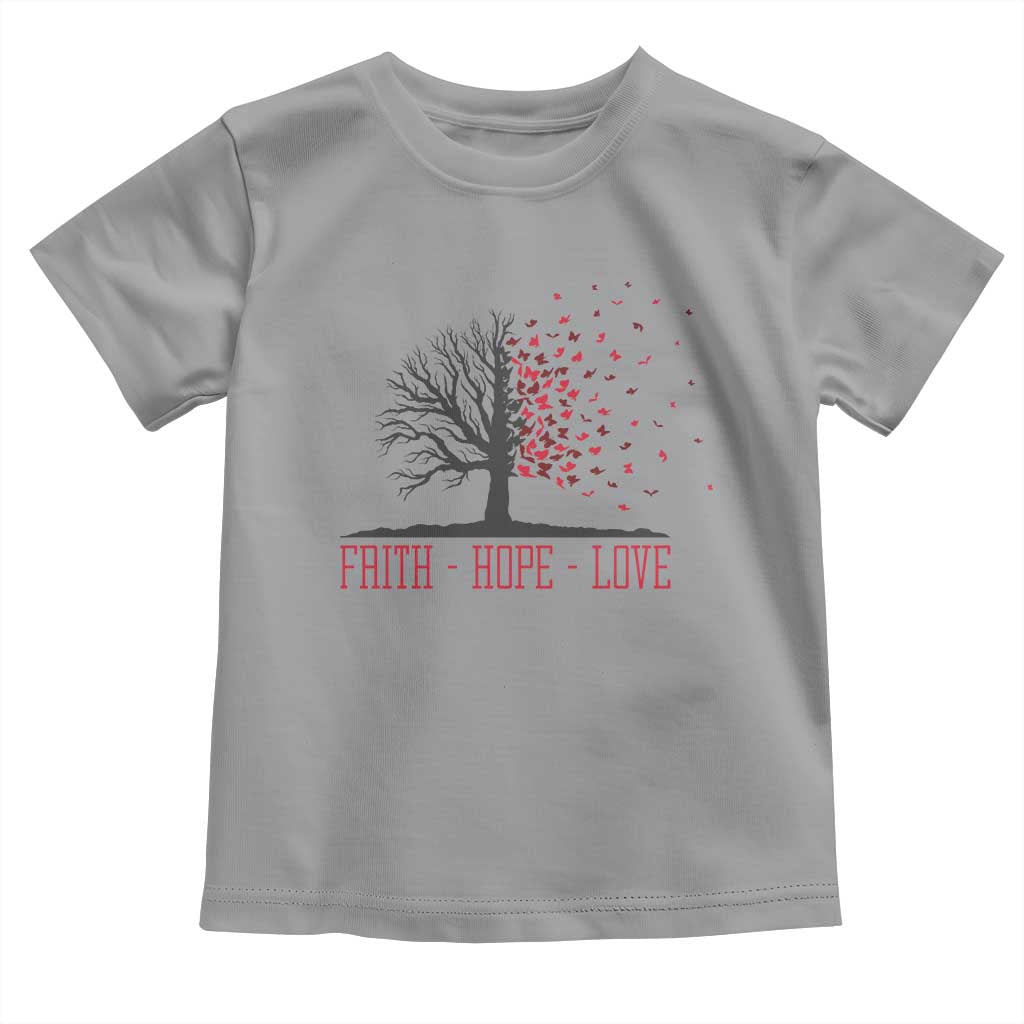 World AIDS Day Awareness Gift Toddler T Shirt Faith Hope Love - Wonder Print Shop
