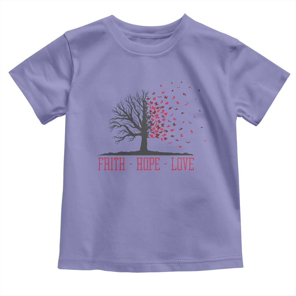 World AIDS Day Awareness Gift Toddler T Shirt Faith Hope Love - Wonder Print Shop