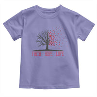 World AIDS Day Awareness Gift Toddler T Shirt Faith Hope Love - Wonder Print Shop