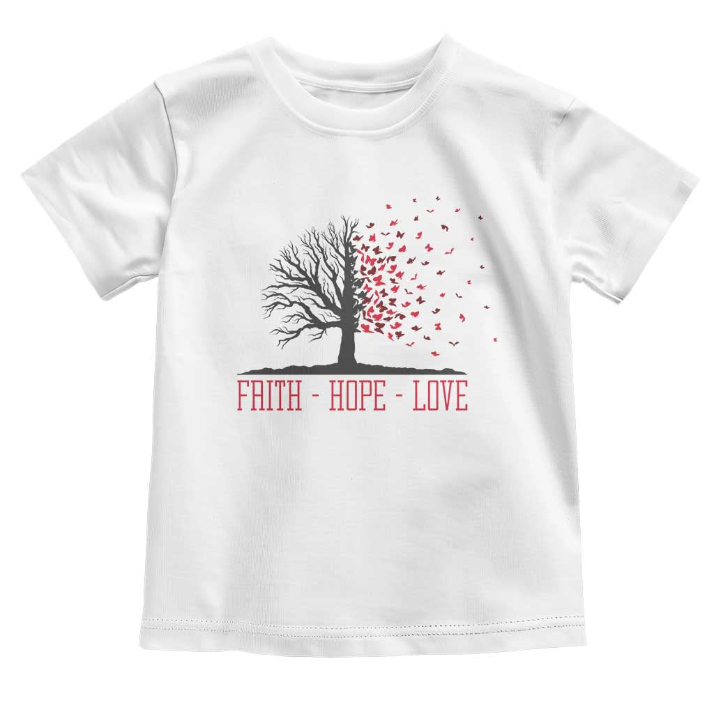 World AIDS Day Awareness Gift Toddler T Shirt Faith Hope Love - Wonder Print Shop